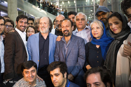 استقبال از عوامل فیلم سینمایی فروشنده
