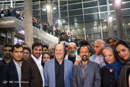 استقبال از عوامل فیلم سینمایی فروشنده
