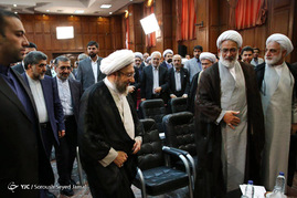 بازدید رئیس قوه قضائیه از دادگستری استان تهران 