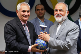 دیدار تاماش آیان رئیس فدراسیون جهانی وزنه برداری با رئیس و دبیر کمیته ملی المپیک
