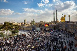 تشییع پیکر 2 شهید مدافع حرم در قم	
