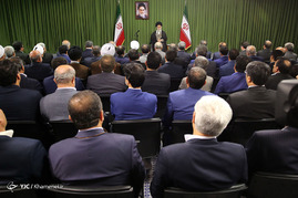 دیدار رئیس و نمایندگان مجلس شورای اسلامی با رهبر معظم انقلاب