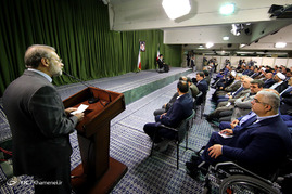 دیدار رئیس و نمایندگان مجلس شورای اسلامی با رهبر معظم انقلاب