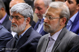 دیدار رئیس و نمایندگان مجلس شورای اسلامی با رهبر معظم انقلاب
