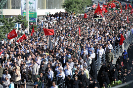 تشییع پیکر مدافع حرم شهید مرتضی مسیب زاده