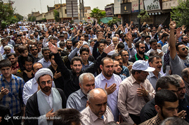 تشییع پیکر شهید مدافع حرم مهدی طهماسبی - قم