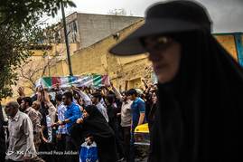 تشییع پیکر شهید مدافع حرم مهدی طهماسبی - قم