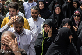 تشییع پیکر شهید مدافع حرم مهدی طهماسبی - قم
