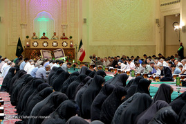 آیین جزء خوانی قرآن کریم در حرم مطهر شاهچراغ (ع)
