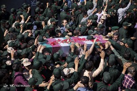 تشییع شهید مدافع حرم ، عباس دانشگر