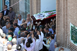 مراسم تشییع حمید سبزواری در شهرستان سبزوار	
