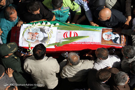 مراسم تشییع حمید سبزواری در شهرستان سبزوار	
