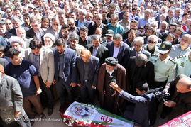 مراسم تشییع حمید سبزواری در شهرستان سبزوار	
