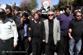 مراسم تشییع حمید سبزواری در شهرستان سبزوار	
