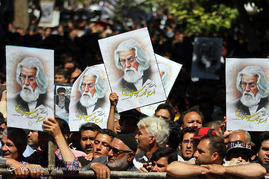 مراسم تشییع حمید سبزواری در شهرستان سبزوار	
