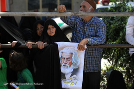 مراسم تشییع حمید سبزواری در شهرستان سبزوار	
