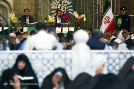 جمع خوانی رمضانی قرآن کریم در مسجد گوهرشاد حرم رضوی
