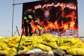 امحاء 5500 کیلوگرم مواد مخدر غیردارویی در شیراز