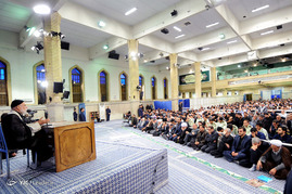 مراسم سوگواری مولای متقیان امام علی(ع) در حضور رهبر معظم انقلاب	
