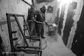 مراحل آماده سازی نمای خانه ابدی‎
