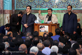 سخنرانی احمدی نژاد در مسجد نارمک
