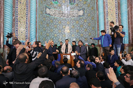 سخنرانی احمدی نژاد در مسجد نارمک
