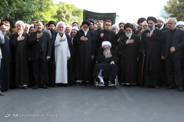 دسته عزاداری آیت الله صافی گلپایگانی در سالروز شهادت امام علی(ع) - مشهد‎
