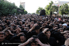 دسته عزاداری آیت الله صافی گلپایگانی در سالروز شهادت امام علی(ع) - مشهد‎
