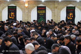 دسته عزاداری آیت الله صافی گلپایگانی در سالروز شهادت امام علی(ع) - مشهد‎
