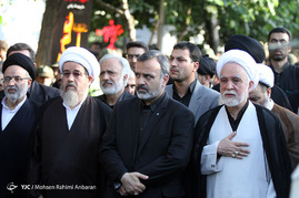 دسته عزاداری آیت الله صافی گلپایگانی در سالروز شهادت امام علی(ع) - مشهد‎
