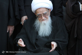 دسته عزاداری آیت الله صافی گلپایگانی در سالروز شهادت امام علی(ع) - مشهد‎

