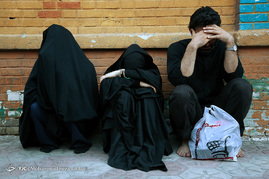 دسته عزاداری شهادت حضرت امیرالمومنین(ع) با حضور آیت الله وحید خراسانی
