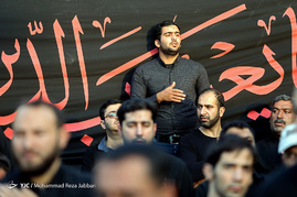 دسته عزاداری شهادت حضرت امیرالمومنین(ع) با حضور آیت الله وحید خراسانی
