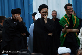 دسته عزاداری شهادت حضرت امیرالمومنین(ع) با حضور آیت الله وحید خراسانی
