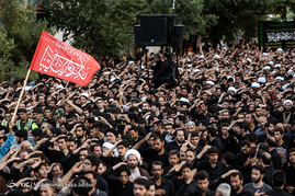 دسته عزاداری شهادت حضرت امیرالمومنین(ع) با حضور آیت الله وحید خراسانی
