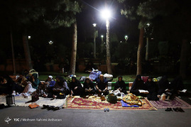 مراسم احیای شب بیست و سوم ماه رمضان درجوار مزار شهدای دفاع مقدس دربهشت رضا(ع) - مشهد
