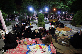 مراسم احیای شب بیست و سوم ماه رمضان درجوار مزار شهدای دفاع مقدس دربهشت رضا(ع) - مشهد
