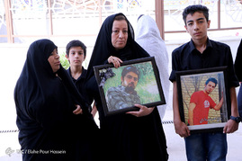 بزرگداشت سربازان جان باخته ارتش در حادثه تصادف اتوبوس - شیراز
