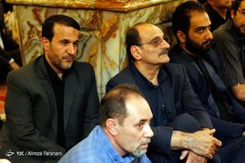 سردار سرتیپ بهمن کارگر رییس بنیاد حفظ آثار و نشر ارزش‌های دفاع مقدس در مراسم ختم مرحوم علی دادمان