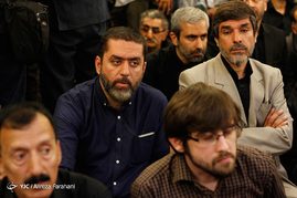سید محمود رضوی تهیه کننده سینما و تلویزیون در مراسم ختم مرحوم علی دادمان