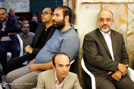 مهدی خزعلی در مراسم ختم مرحوم علی دادمان