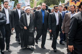 حضور مسئولان در راهپیمایی باشکوه روز جهانی قدس
