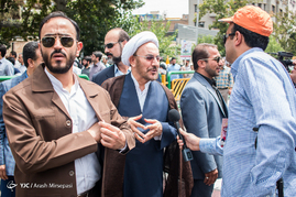 حضور مسئولان در راهپیمایی باشکوه روز جهانی قدس
