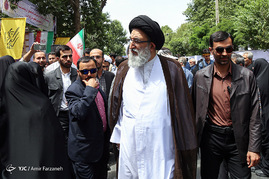 حضور مسئولان در راهپیمایی باشکوه روز جهانی قدس
