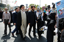 حضور مسئولان در راهپیمایی باشکوه روز جهانی قدس
