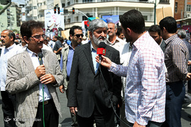 حضور مسئولان در راهپیمایی باشکوه روز جهانی قدس
