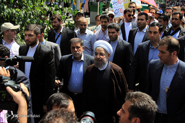 حضور مسئولان در راهپیمایی باشکوه روز جهانی قدس
