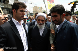 حضور مسئولان در راهپیمایی باشکوه روز جهانی قدس
