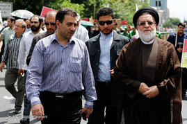 حضور مسئولان در راهپیمایی باشکوه روز جهانی قدس
