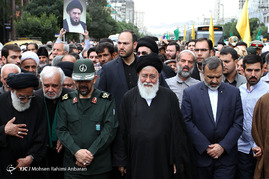 تشییع پیکر مرحوم حجت السلام والمسلمین سید کاظم علم الهدی - مشهد
